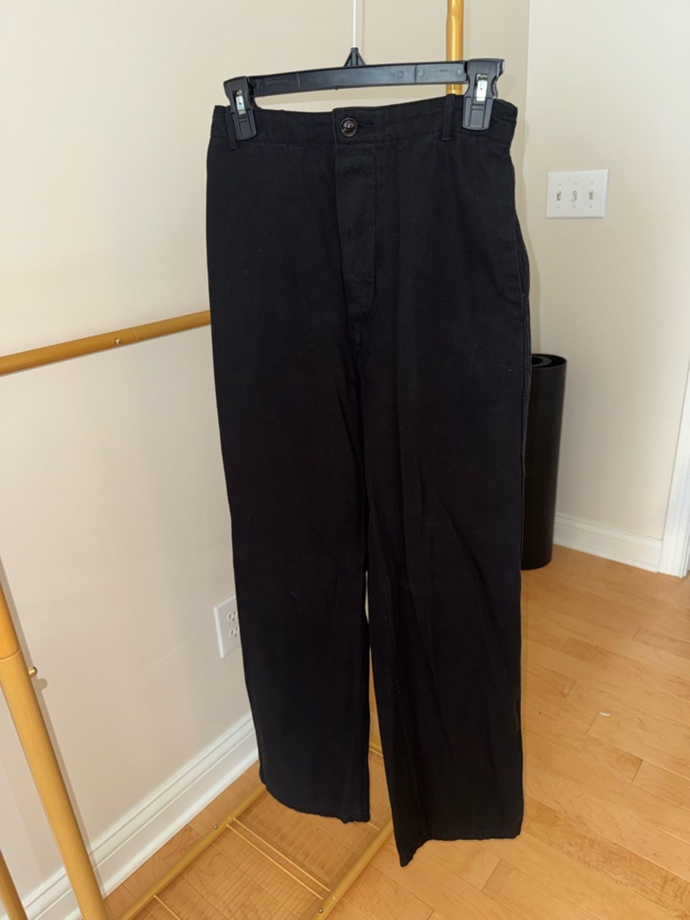 Thrills Black Straight-Leg Corduroy Jeans